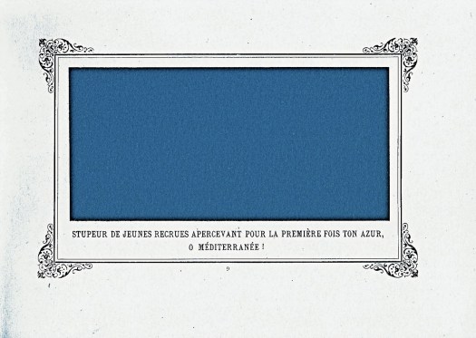 Allais Monochrome bleu fin XIXè